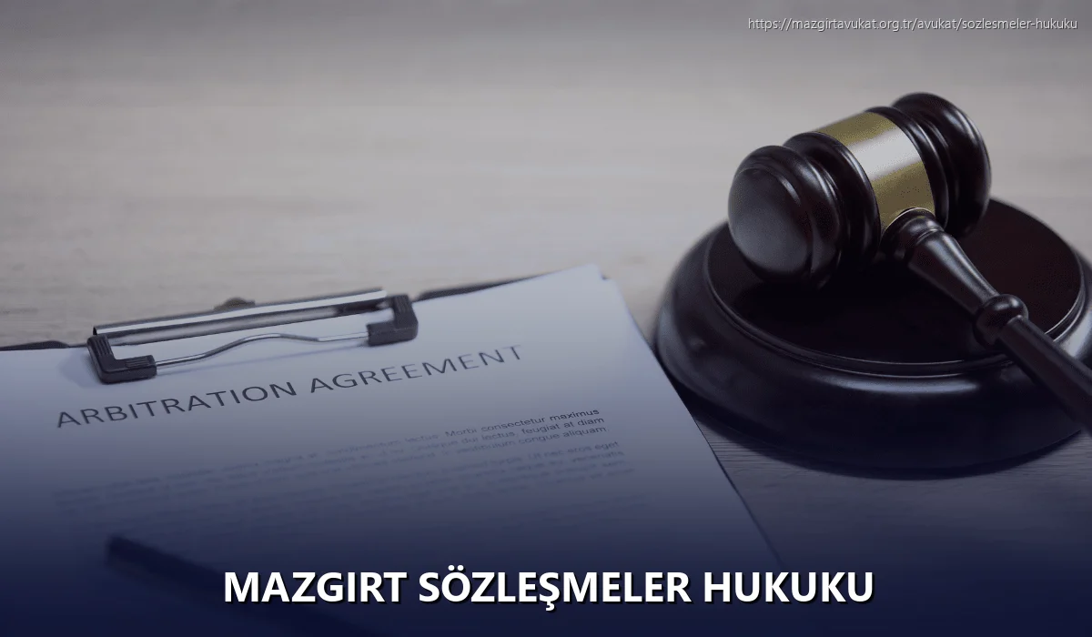 Mazgirt Sözleşmeler Hukuku